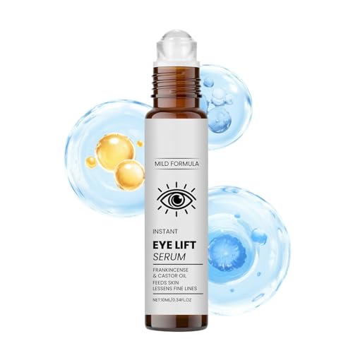 WJnflQN Roll-On Augenlösung,Anti-Schwellung Augenroller Flüssigkeit Feuchtigkeitsspendend - Feuchtigkeitscreme für empfindliche Haut Alle Typen Frauen Männer Mädchen Täglich Morgens Abends Makeup Alle von WJnflQN