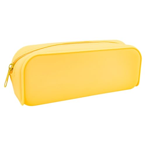 WJnflQN Silikonstiftbeutel, Silikon -Reißverschluss -Bleistiftbeutel | Weich ästhetischer Aufbewahrungsstiftkoffer | Make -up -Pinselhalter mit Reißverschluss für die Schule, Reisen im Freien, Arbeit, von WJnflQN