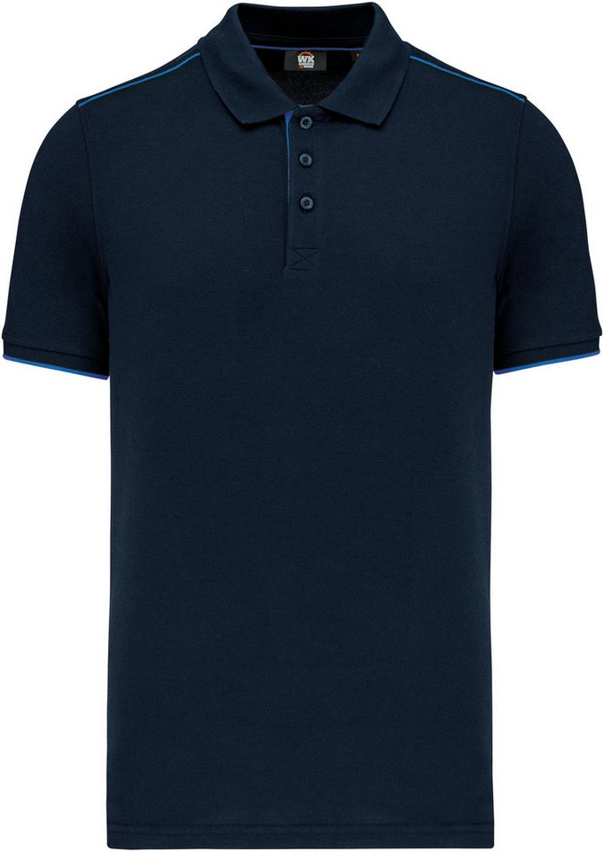 WK. Designed To Work Poloshirt Polo Day To Day mit kontrastfarbenen, kurzen Ärmeln von WK. Designed To Work