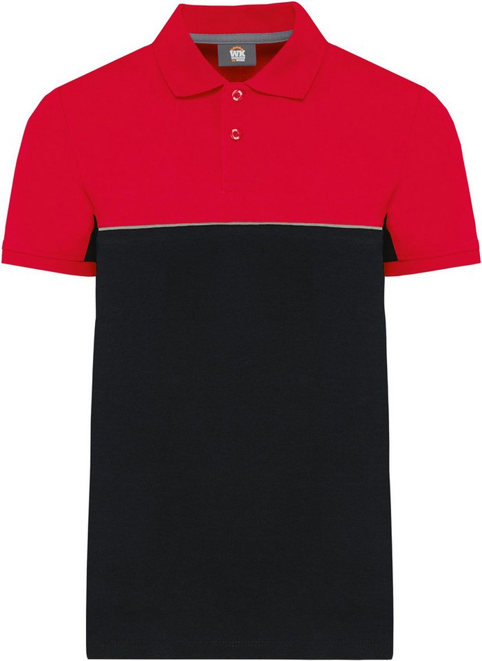 WK. Designed To Work Poloshirt Zweifarbiges Kurzarm-Unisex-Polohemd von WK. Designed To Work