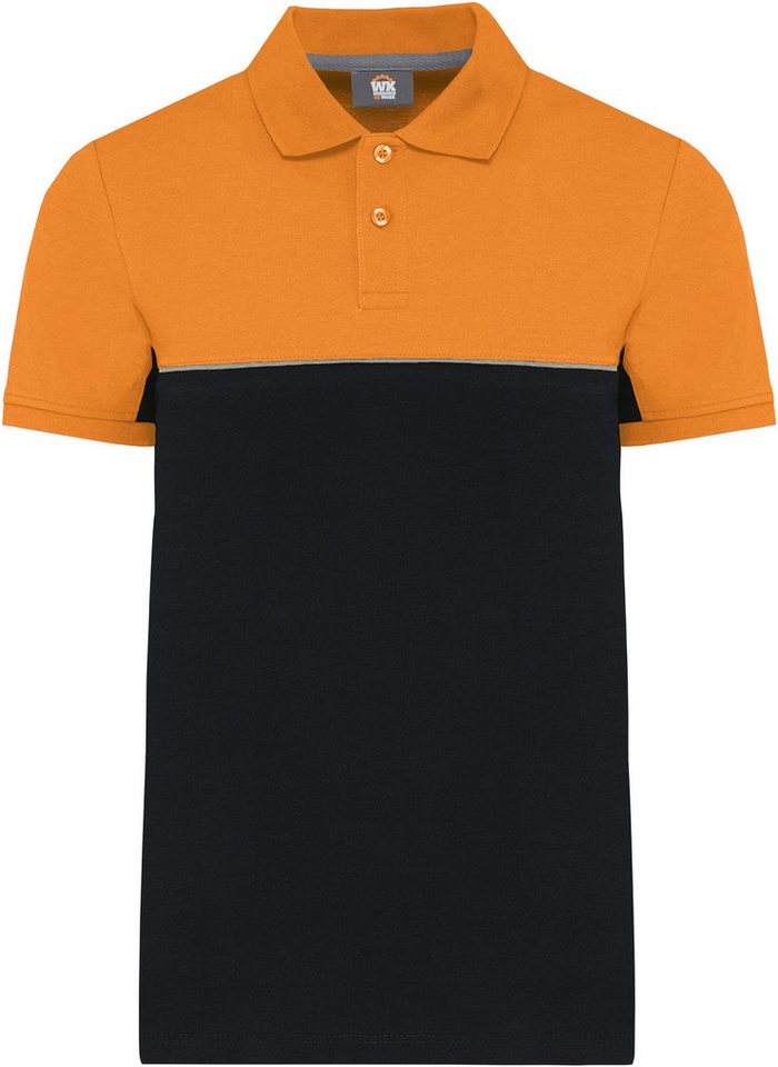 WK. Designed To Work Poloshirt Zweifarbiges Kurzarm-Unisex-Polohemd von WK. Designed To Work