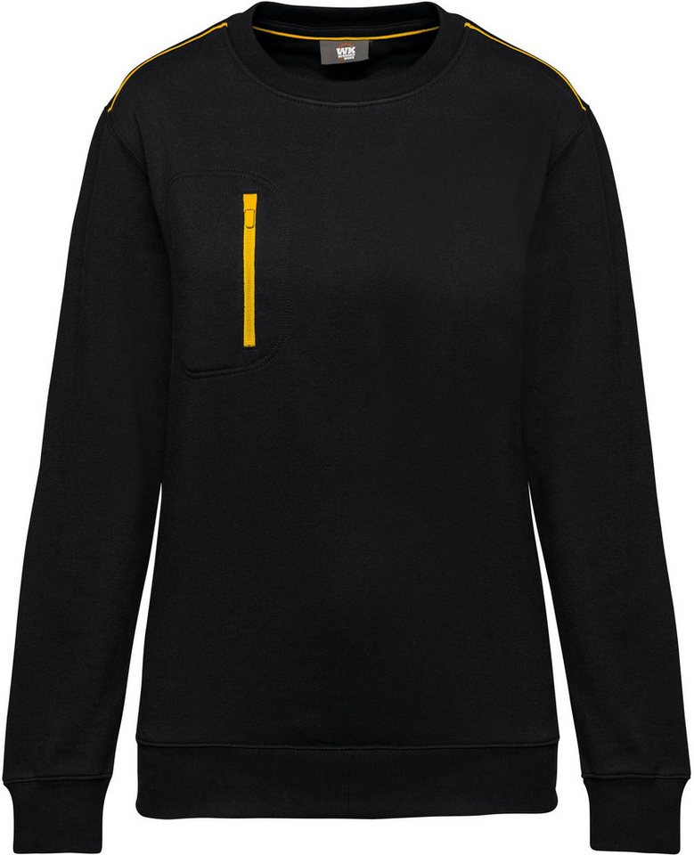 WK. Designed To Work Sweatshirt Day To Day Unisex-Sweatshirt mit kontrastfarbener zip Tasche von WK. Designed To Work