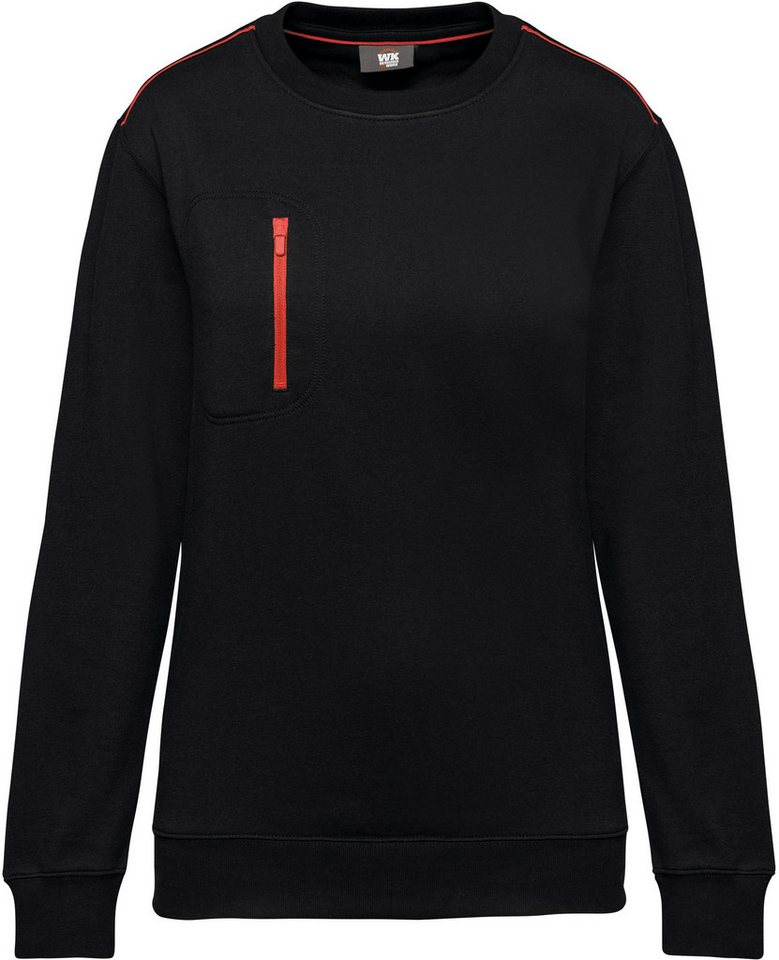 WK. Designed To Work Sweatshirt Day To Day Unisex-Sweatshirt mit kontrastfarbener zip Tasche von WK. Designed To Work