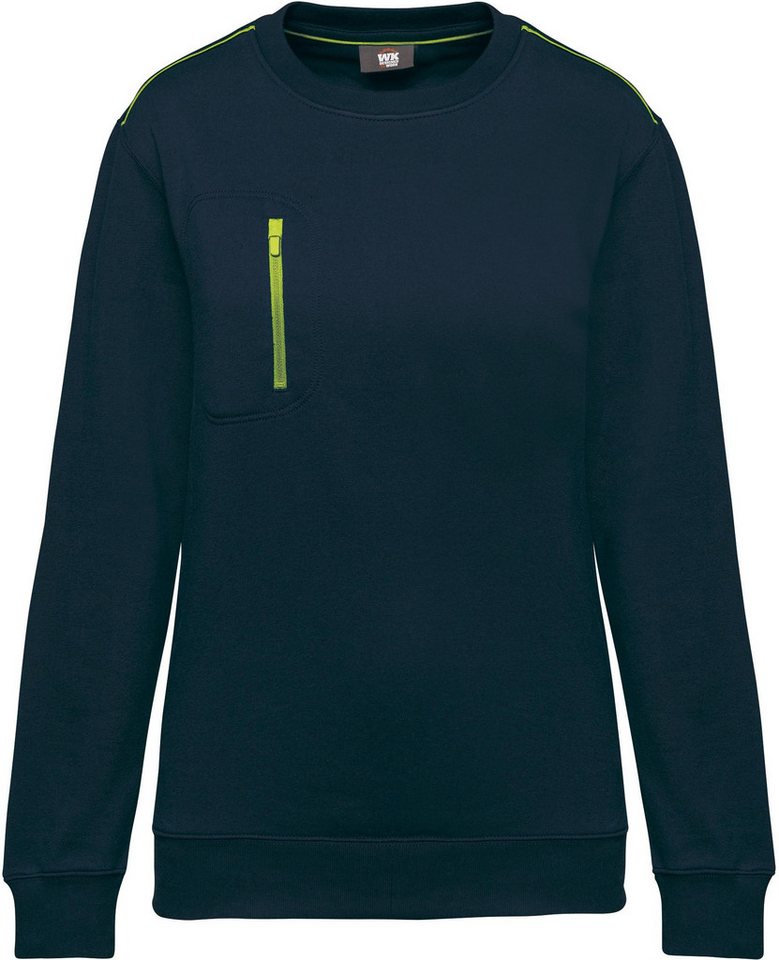 WK. Designed To Work Sweatshirt Day To Day Unisex-Sweatshirt mit kontrastfarbener zip Tasche von WK. Designed To Work