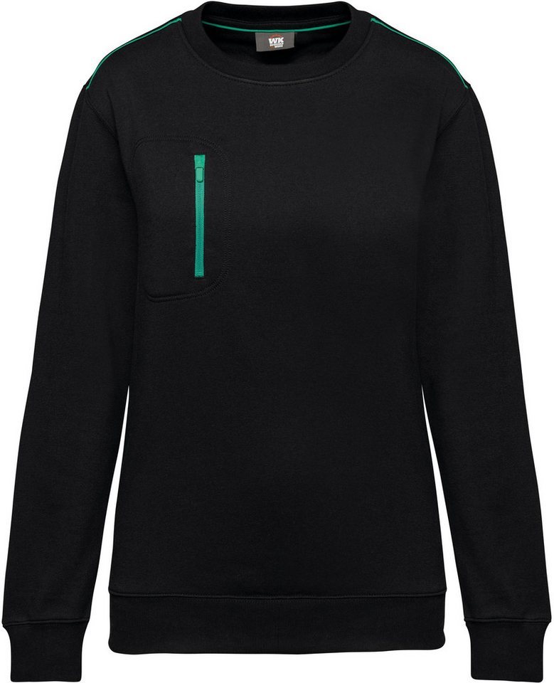 WK. Designed To Work Sweatshirt Day To Day Unisex-Sweatshirt mit kontrastfarbener zip Tasche von WK. Designed To Work
