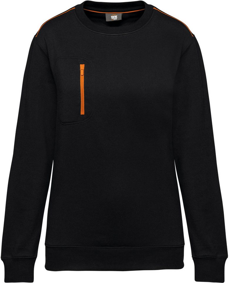 WK. Designed To Work Sweatshirt Day To Day Unisex-Sweatshirt mit kontrastfarbener zip Tasche von WK. Designed To Work