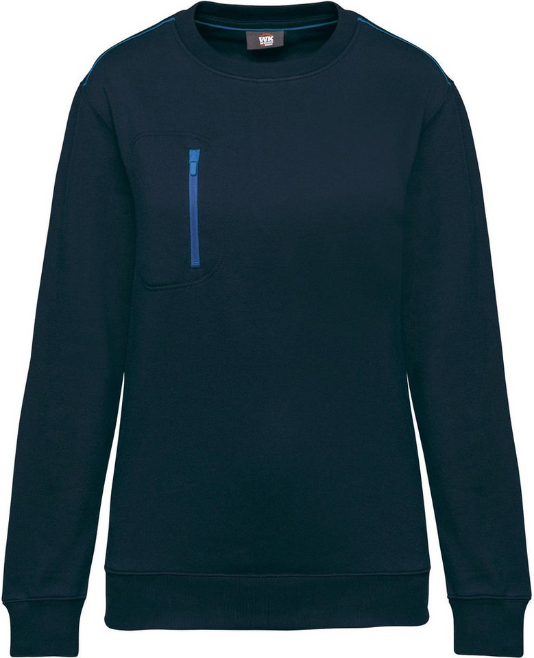 WK. Designed To Work Sweatshirt Day To Day Unisex-Sweatshirt mit kontrastfarbener zip Tasche von WK. Designed To Work
