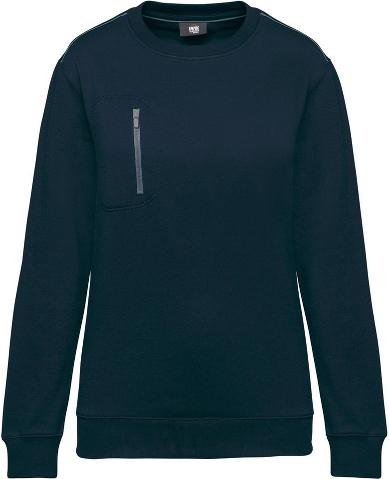 WK. Designed To Work Sweatshirt Day To Day Unisex-Sweatshirt mit kontrastfarbener zip Tasche von WK. Designed To Work