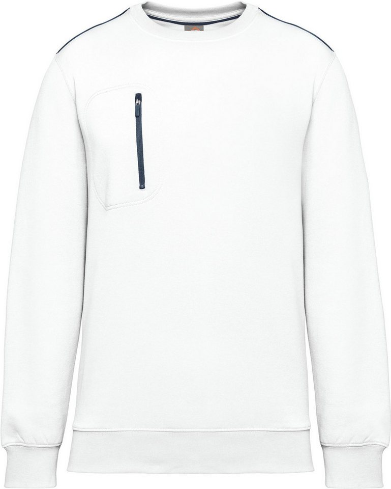 WK. Designed To Work Sweatshirt Day To Day Unisex-Sweatshirt mit kontrastfarbener zip Tasche von WK. Designed To Work