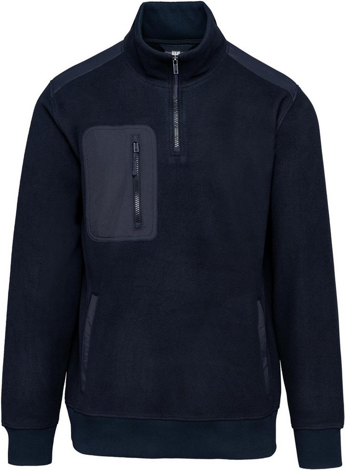WK. Designed To Work Sweatshirt Umweltfreundlicher Fleecepullover mit Reißverschlusskragen von WK. Designed To Work
