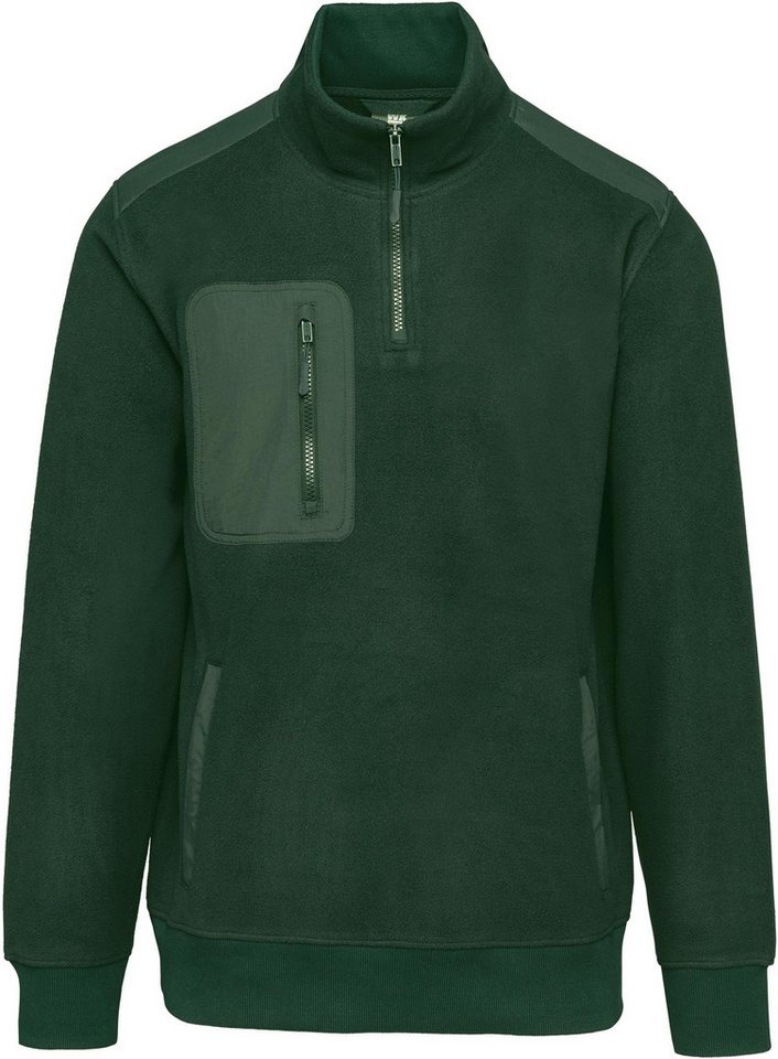 WK. Designed To Work Sweatshirt Umweltfreundlicher Fleecepullover mit Reißverschlusskragen von WK. Designed To Work