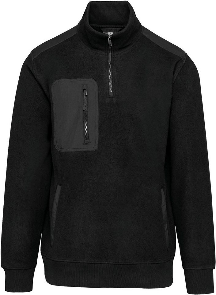 WK. Designed To Work Sweatshirt Umweltfreundlicher Fleecepullover mit Reißverschlusskragen von WK. Designed To Work