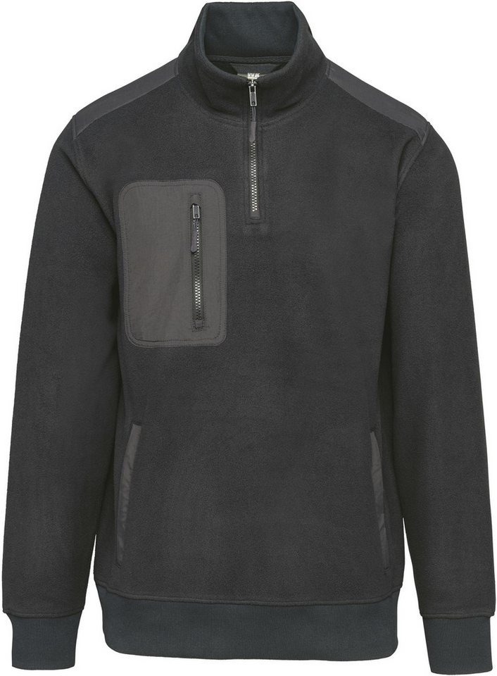 WK. Designed To Work Sweatshirt Umweltfreundlicher Fleecepullover mit Reißverschlusskragen von WK. Designed To Work