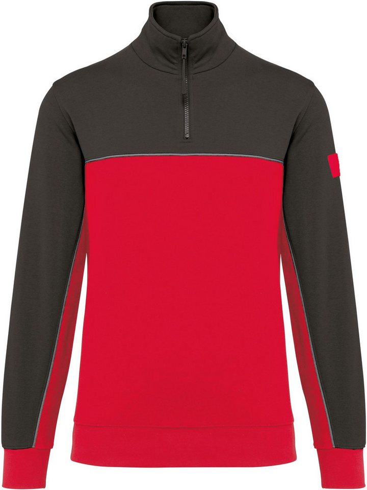 WK. Designed To Work Sweatshirt Umweltfreundliches Unisex-Sweatshirt Reißverschlusskragen von WK. Designed To Work