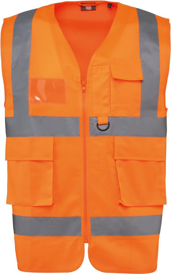 WK. Designed To Work Warnweste Recycelte HI-VIS SICHERHEITSWESTE mit Reißverschluss von WK. Designed To Work