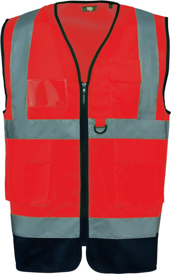 WK. Designed To Work Warnweste Recycelte HI-VIS SICHERHEITSWESTE mit Reißverschluss von WK. Designed To Work