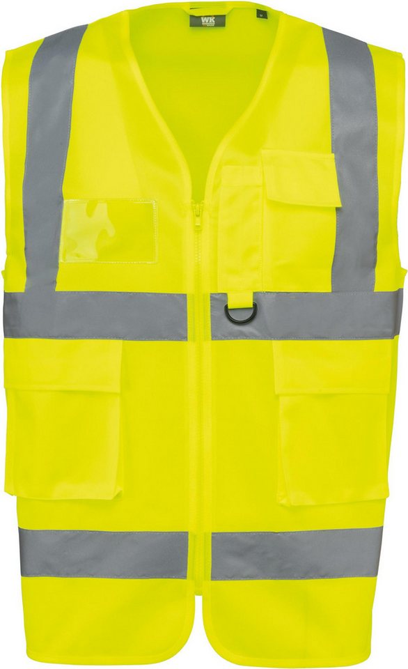 WK. Designed To Work Warnweste Recycelte HI-VIS SICHERHEITSWESTE mit Reißverschluss von WK. Designed To Work