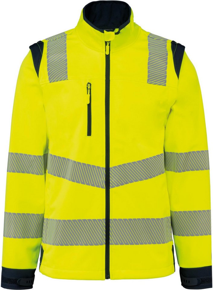 WK. Designed To Work Warnweste Recycelte Safety Softshell-Jacke mit abnehmbaren Ärmeln von WK. Designed To Work