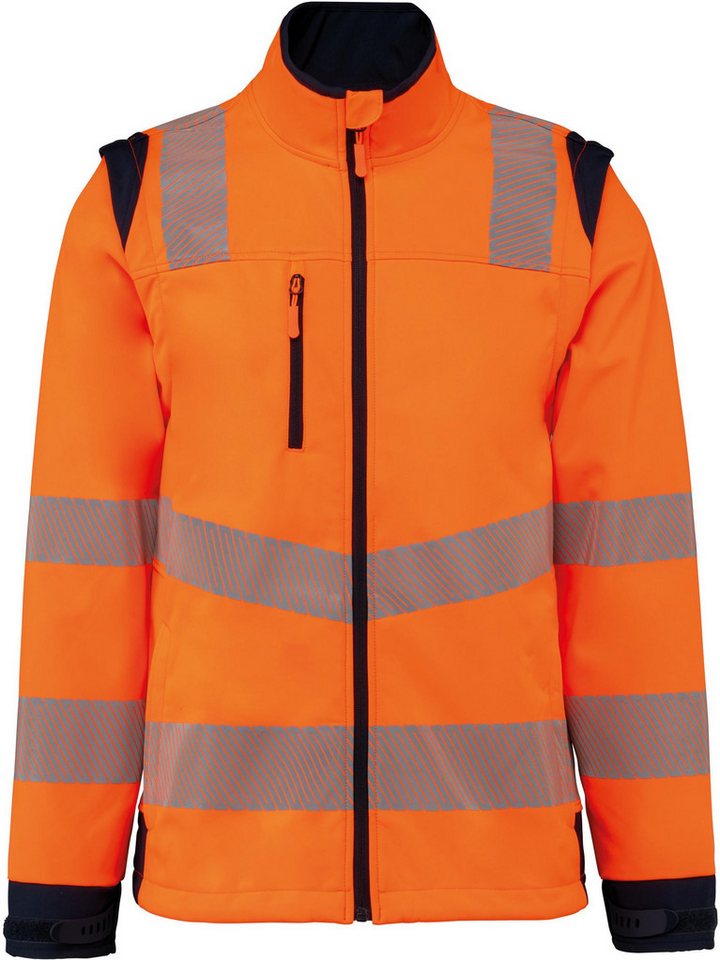 WK. Designed To Work Warnweste Recycelte Safety Softshell-Jacke mit abnehmbaren Ärmeln von WK. Designed To Work