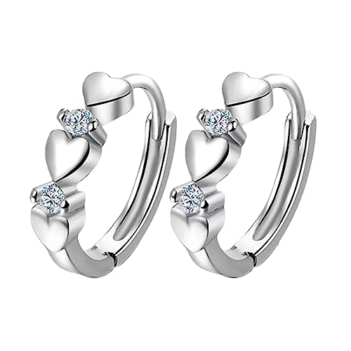 WKAYsIV Baumelnde-Ohrringe-Modischer-Ohrschmuck Mond-Overlay-Ring-verstellbarer fußkettchen wasserfest Damenschmuck-Bekleidungsaccessoires(Silber,Einheitsgröße) von WKAYsIV