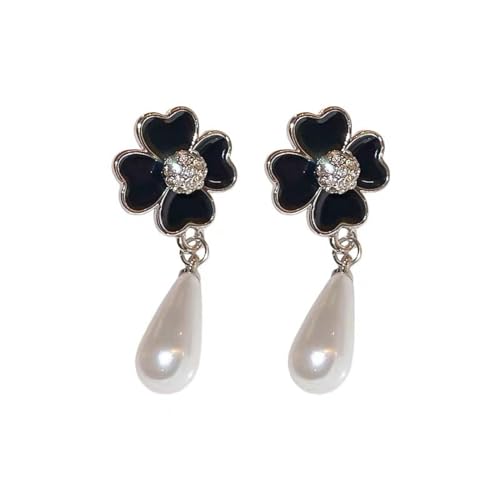 WKAYsIV Clip-Charm-vergoldeter-Metalllegierung Modischer-Ohrschmuck schmuck-sets in bijouterie schmuck-sets in bijouterie(Schwarz,Einheitsgröße) von WKAYsIV