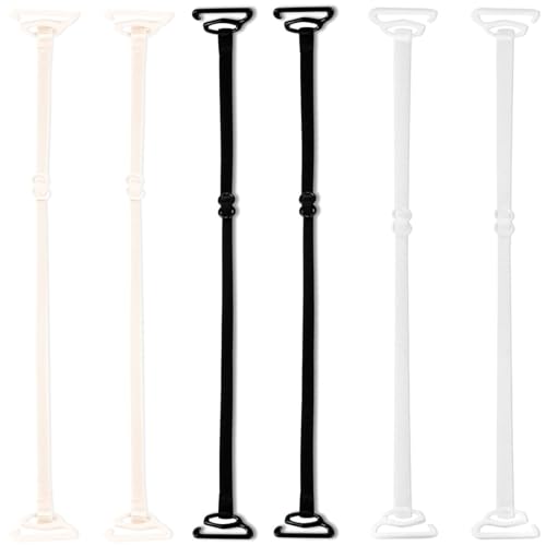 3 Paar transparente BH-Träger rutschfester Ersatz für unsichtbare, klare BH-Träger – weiche und unsichtbare BH-Träger-Ersatzteile von WKRTDY