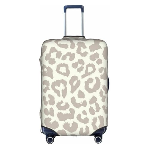 WKSGDSG Gepäckabdeckungen für Koffer, TSA-geprüft, braunes Muster, Leopardenmuster, elastisch, passend für 45,7 - 53,3 cm Gepäck, kratzfest, waschbar, Reisekoffer-Abdeckung für Erwachsene und Kinder von WKSGDSG