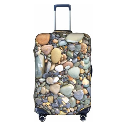 WKSGDSG Gepäckabdeckungen für Koffer, TSA-geprüft, hübsche Steine, elastische Kofferabdeckung, passend für 45,7 - 53,3 cm Gepäck, kratzfest, waschbar, Reisekoffer-Abdeckung für Erwachsene und Kinder von WKSGDSG