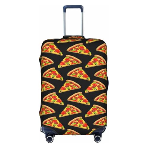 WKSGDSG Gepäckabdeckungen für Koffer, TSA-geprüft, leckere Pizza, elastisch, passend für 45,7 - 53,3 cm Gepäck, kratzfest, waschbar, Reisekoffer-Abdeckung für Erwachsene und Kinder, Leckere Pizza, XL von WKSGDSG