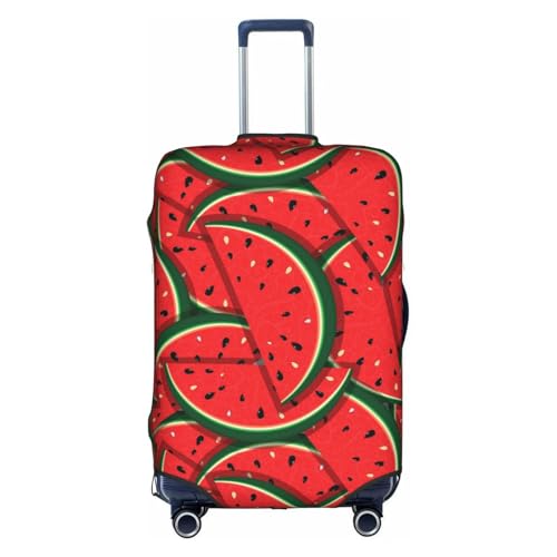 WKSGDSG Gepäckabdeckungen für Koffer, TSA-geprüft, rote Wassermelone, elastisch, passend für 45,7 - 53,3 cm Gepäck, kratzfest, waschbar, Reisekoffer-Abdeckung für Erwachsene und Kinder, Rote von WKSGDSG