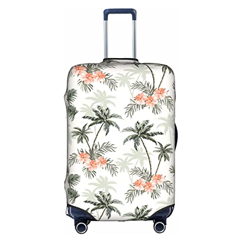 WKSGDSG Gepäckabdeckungen für Koffer, TSA-geprüft, tropische Palmen, elastischer Kofferschutz, passend für 45,7 - 53,3 cm Gepäck, kratzfest, waschbar, Reisekoffer-Abdeckung für Erwachsene und Kinder von WKSGDSG