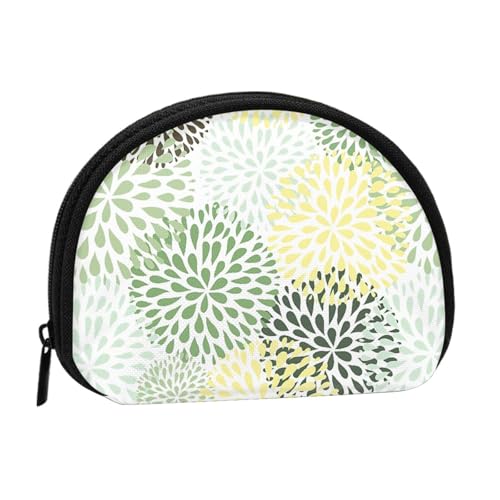 WKSGDSG Kleine Münzbörse mit Reißverschluss, Blütenblätter, Mini-Geldbörse, Münztasche, tragbare Geldbörse für Frauen und Mädchen, modische Damen-Canvas-Münztasche mit Schlüsselanhänger von WKSGDSG