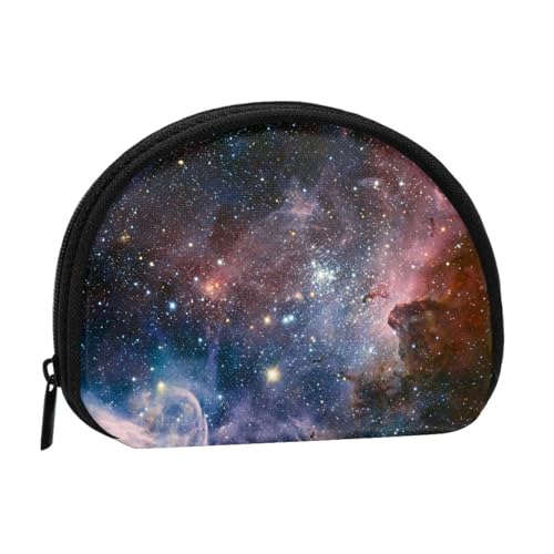 WKSGDSG Kleine Münzbörse mit Reißverschluss, Carina Space Mini-Geldbörse, Münztasche, tragbare Kleingeldbörse für Frauen und Mädchen, modische Damen-Canvas-Münztasche mit Schlüsselanhänger von WKSGDSG