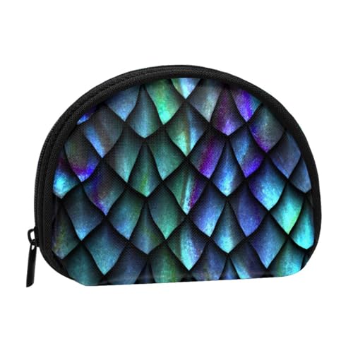 WKSGDSG Kleine Münzbörse mit Reißverschluss, magische Mini-Geldbörse, Münztasche, tragbare Kleingeldbörse für Frauen und Mädchen, modische Damen-Canvas-Münztasche mit Schlüsselanhänger von WKSGDSG