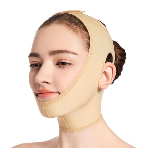 WKZSXXMJ Kinnkompressionskleidung Nach Einer Fettabsaugung Halsschutzbandage für Frauen zur Straffung der Wangenpartie(S) von WKZSXXMJ