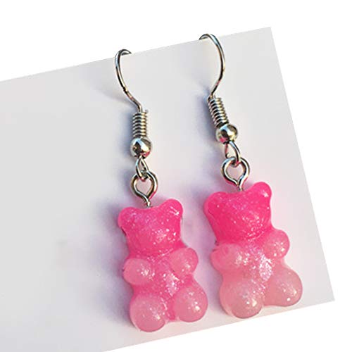 1 Paar Mode Schöne Süßigkeiten Farbe Cartoon Gummibärchen Harz Dangle Ohrringe Little Tierreiz Ohr Dangler Frauen Schmuck Geschenke Perlen Für Handwerks von WKabnkn