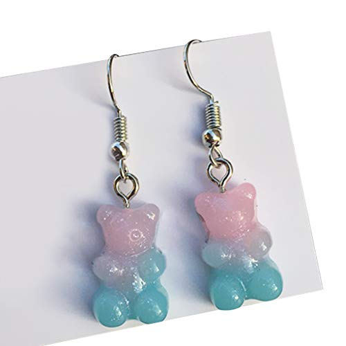 1 Paar Mode Schöne Süßigkeiten Farbe Cartoon Gummibärchen Harz Dangle Ohrringe Little Tierreiz Ohr Dangler Frauen Schmuck Geschenke Perlen Für Handwerks von WKabnkn
