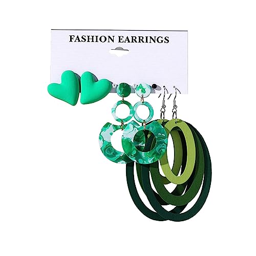 Acrylohrzubehör Set Einzigartige Dopamin Drop Ohrringe Statement Ohrringe Süßigkeiten Farbe Für Trendseting Ladies Statement von WKabnkn