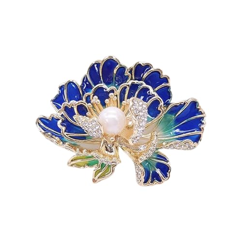 Elegante Pfingstrosche Brosche Pin Für Frauen Mit Realistischen Designs Und Perlen Detail Ornament Zur Verbesserung Ihrer Kleiderschrank Und Vielseitige Blumenstifte von WKabnkn