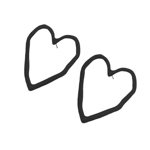 Hollow Heart Ohr Studs Herzohren Mode Schmuck Stilvolle Ohrpiercings Geeignet Für Jugendliche Frauen Lässige Outfits Modeohrringe von WKabnkn