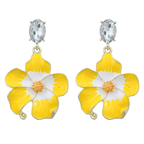 Minimalist Sweet Dangle Ohrringe Retro Blumenohrohrringe Statement Schmuck Mode Einfacher Tropfen Blumenblüte Quaste von WKabnkn