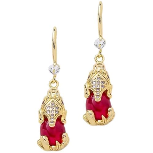 Modische Goldene Ohrringe Elegante Tierische Ohrringe Ohrclip Charm Für Frauen Mit Strasssteinen Detail Mode Ohrhaken von WKabnkn