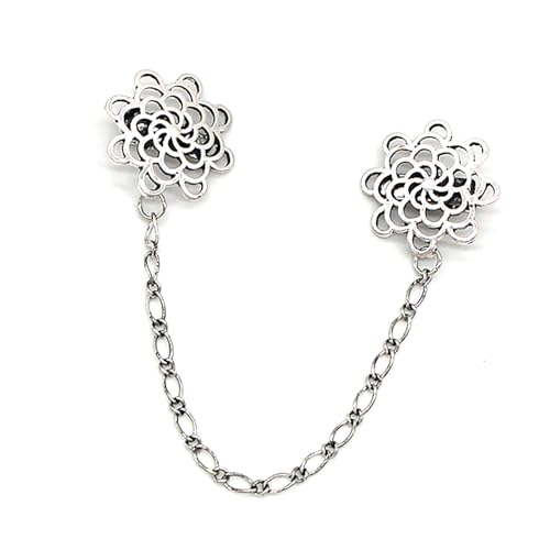 Pullover Kette Clip Frauen Mädchen Strickwege Schal Brosche Stecknadel Modische Strickjacke Kragen Clip Schmuck Für Geschäftstreffen Vintage Pullover Schal SHALN von WKabnkn