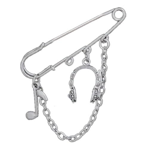 Punk Cross Chain Brosche Quasten Pin Frauen Männer Anzüge Schuhe Broschen Y2K Sicherheitsstifte Schmucktasche Handtasche Ornament Brosche Pin von WKabnkn
