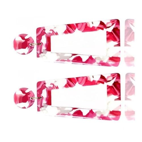 Stilvolle Acetatohrringe Trapezoidform Fallen Ohrringe Mode Anhänger Für Alltägliche Und Besondere Anlässe Mode von WKabnkn