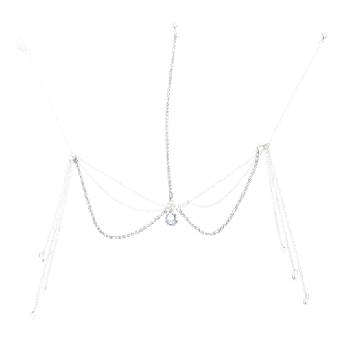 Strasssteine Kopfkette Schmuck Schmuck Braut Hochzeit Stirnband Anhänger Stirn Haarketten Braut Kopfstück Halloween Weihnachtsvert Als von WKabnkn