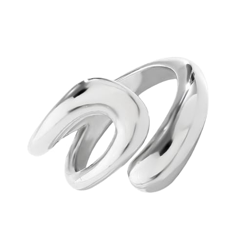 Übertriebene Proof Open Ringe Verstellbare Statement Ringe Für Frauen Und Mädchen Fashion Party Tragen Schmuck Gold Und Weiß K. von WKabnkn