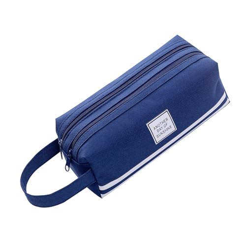 WKabnkn Bencil Fall Mit Großer Kapazitätsbeutel Reisestifttasche Leinwand Beutel Reise Make Up Beutel Für Studentinnenschule Büro Zubehör Fall von WKabnkn