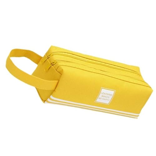 WKabnkn Bencil Fall Mit Großer Kapazitätsbeutel Reisestifttasche Leinwand Beutel Reise Make Up Beutel Für Studentinnenschule Büro Zubehör Fall von WKabnkn