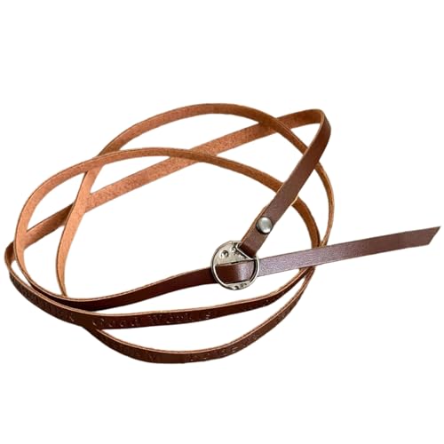 WKabnkn Buchstabenmuster Halskette Vintage Styles Halskette PU Leder Textur Festival Accessoires Geeignet Für Ein Unverwechselbares Look Modeaccessoires von WKabnkn